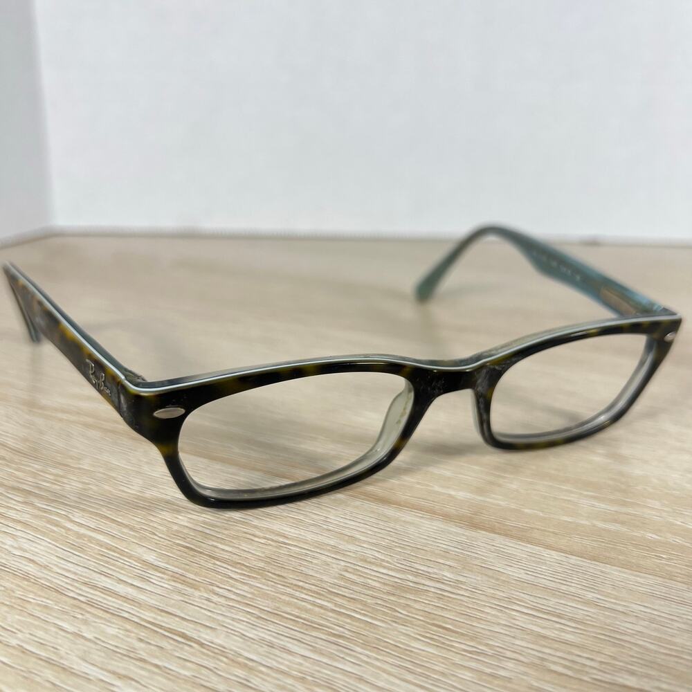Ray-Ban RB5150 5023 Eyeglasses Frames Brown Tortoise Blue 50-19-135 PARTS ONLY